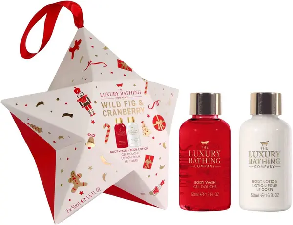 The Luxury Bathing Company Set Wild Fig & Cranberry - Gel de duș și Loțiune, 2 х 50 ml