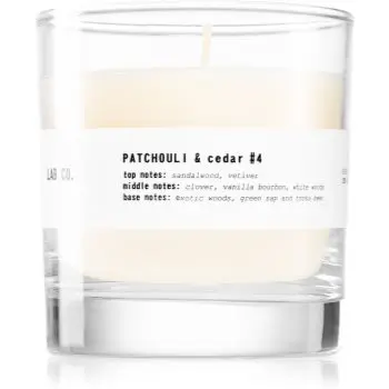 The Olphactory Lab Co. Patchouli & Cedar lumânare parfumată