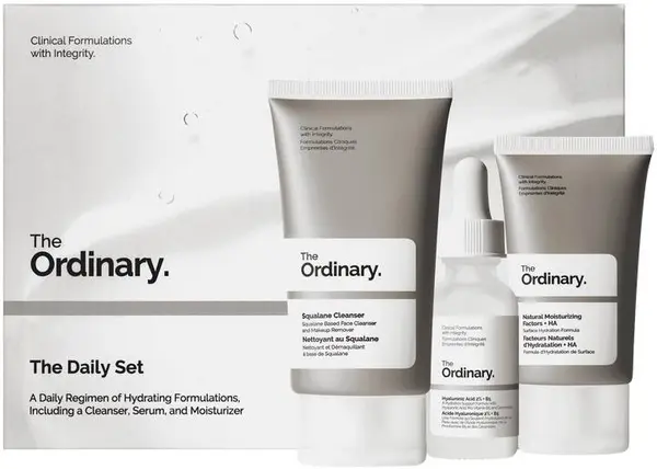 The Ordinary Set - Gel, ser și cremă de curățare, 50 + 2 х 30 ml