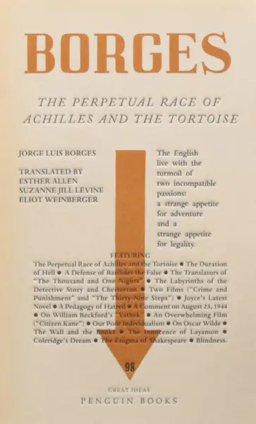 The Perpetual Race of Achilles and the Tortoise | Jorge Luis Borges