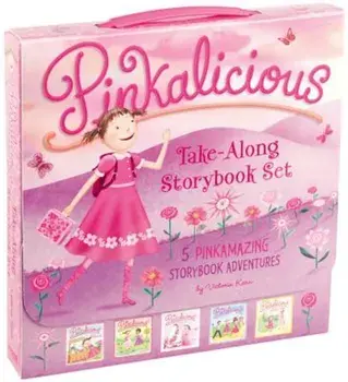 The Pinkalicious Take-Along Storybook Set: Tickled Pink, Pinkalicious and the Pink Drink, Flower Girl, Crazy Hair Day, Pinkalicious and the New Teache, Paperback/Victoria Kann