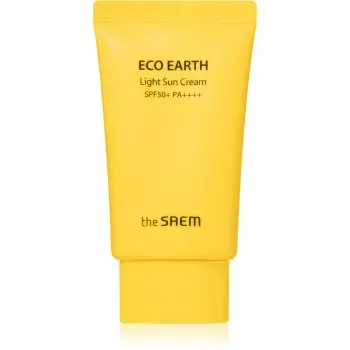 The Saem Eco Earth Light lichid protector ultra ușor SPF 50+