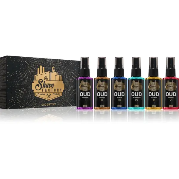 The Shave Factory OUD GIFT SET after shave 6x50 ml