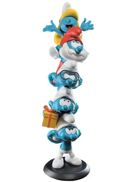 The Smurfs Resin Smurfs Column Polychrome Edition 50cm