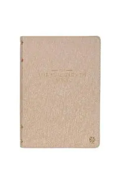 The Spiritual Growth Bible, Study Bible, NLT - New Living Translation Holy Bible, Faux Leather, Pearlescent Taupe - Christian Art Gifts