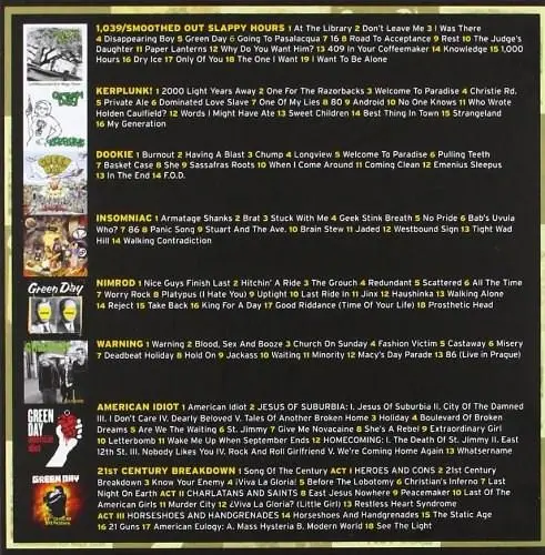 The Studio Albums 1990-2009 | Green Day