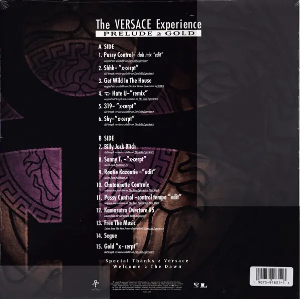 The Versace Experience (Prelude 2 Gold) - Vinyl | Prince