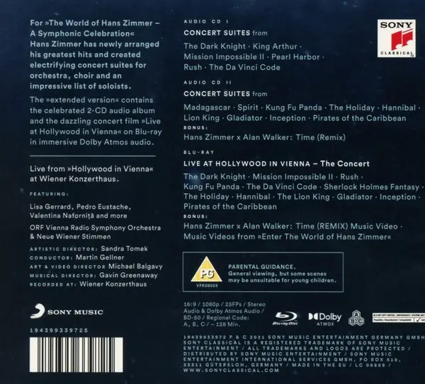 The World Of Hans Zimmer (2xCD+Blu-ray) | Hans Zimmer