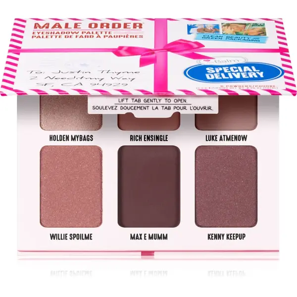 theBalm Male Order® Special Delivery paletă cu farduri de ochi 13,2 g