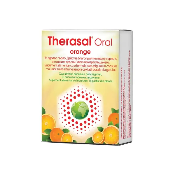 TherasaI Oral ORANGE x 18 pastile de supt