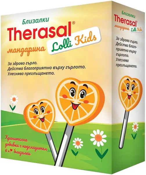 Therasal Lolly Kids Acadele pentru gât sănătos, 6 bucăți