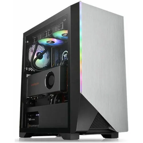 Thermaltake Carcasa Thermaltake H550, Mid Tower, Tempered Glass, iluminare aRGB (Argintiu)