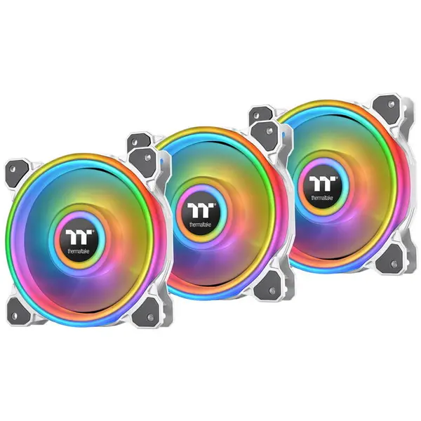 Thermaltake Thermaltake Riing Quad 14 RGB TT Premium Edition - 3 Pack, Alb, 140mm