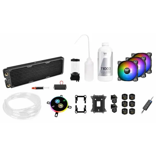Thermaltake Water cooling - Pacific C360 DDC LCS RGB (120mm*3, copper, Soft Tube,Transparent coolant)