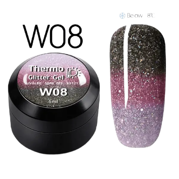 Thermo Glitter Color Gel W08 - W08 - Everin.ro