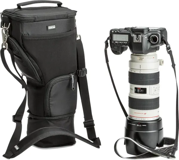 Think Tank Digital Holster 30 V2.0 Black Geanta Foto pentru DSLR cu 70-200mm f/2.8, Functie Pop-Down, Husa Ploaie inclusa