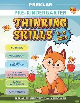 Thinking Skills Pre-K Toddler Workbook 1-3 Years Prek Age 1 2 3, Paperback/Prek Lab