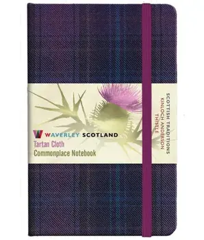 Thistle Tartan: Pocket: 14 x 9cm: Scottish Traditions: Waverley Genuine Tartan Cloth Commonplace Notebook, Hardback/***