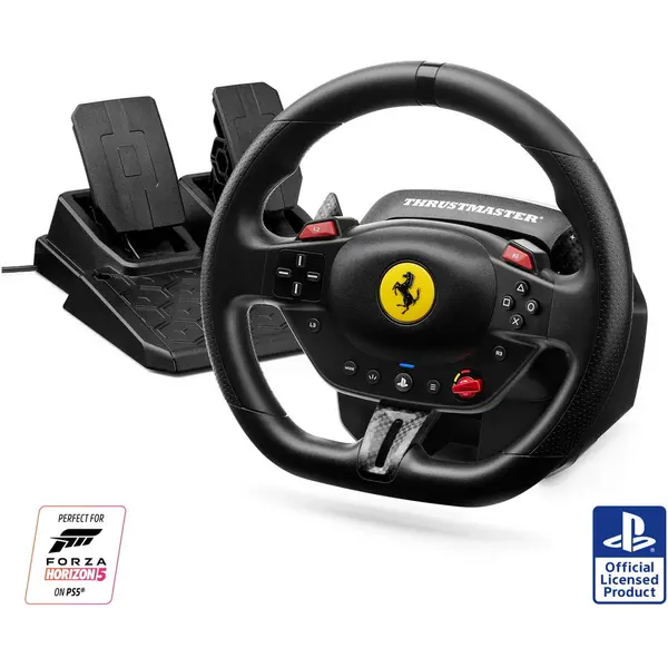 THRUSTMASTER Volan Thrustmaster T98-P Ferrari 296 GTB Racing Wheel and Pedals pentru PC, PlayStation 5