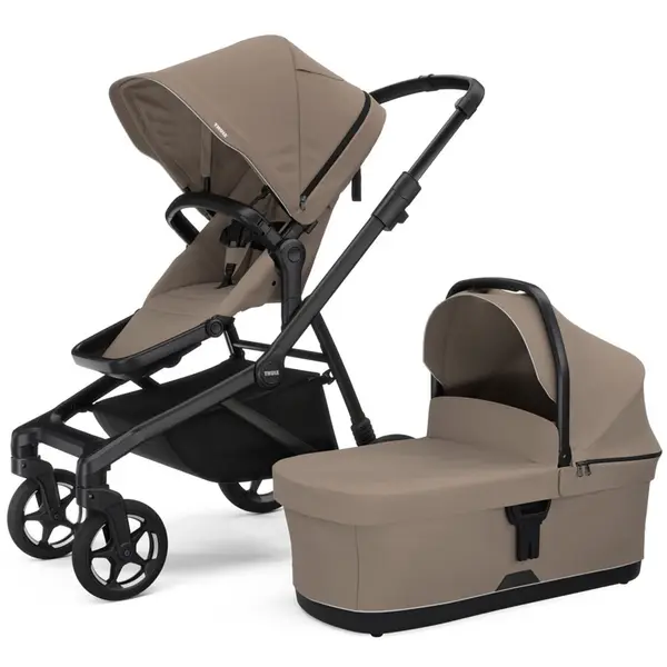 Thule Set Carucior Thule Sleek 2 + Landou, Tinted Taupe, (Bej)