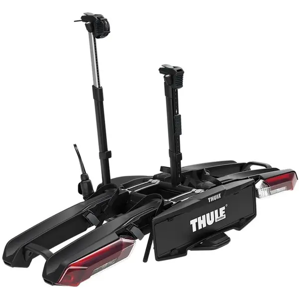 Thule Suport pentru 2 biciclete, Thule Epos 978100 cu prindere pe carligul de remorcare (13pini), Negru-Gri