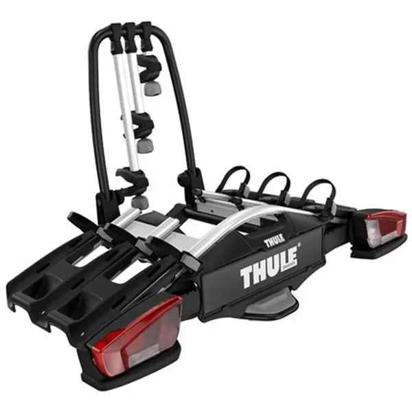 Thule Suport pentru 3 biciclete, Thule VeloCompact 926, cu prindere pe carligul de remorcare, Negru