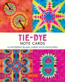 Tie-Dye, 16 Note Cards. 16 Different Blank Cards with 17 Patterned Envelopes/***