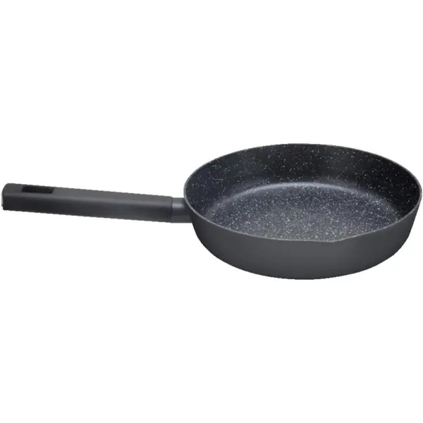 Tigaie Adanca cu Invelis Marmura, Diametru 22 cm, 2 l, Negru