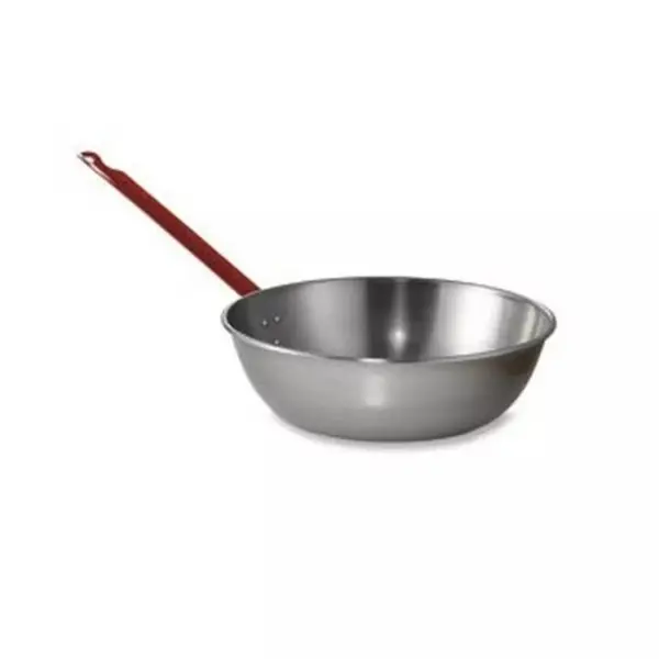 Tigaie Adanca pentru Paella, 30 cm, cu Maner Lung, din Otel Lustruit, Perfect Home