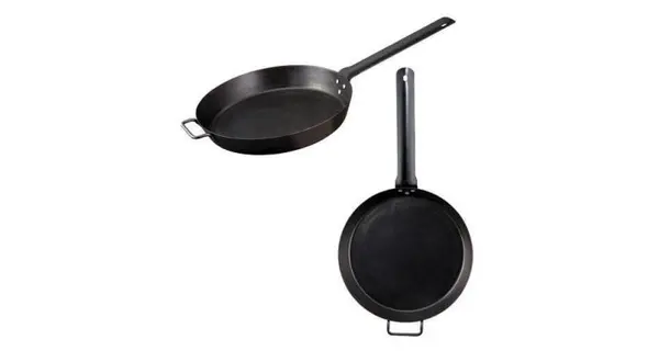 Tigaie adanca rotunda din otel carbon Lumberjack cu maner 40 cm Camp Chef CC-SLJ16