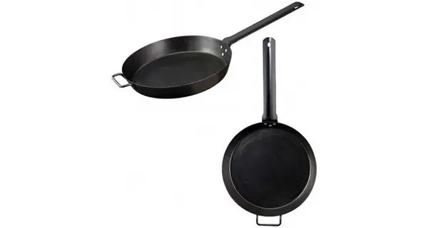 Tigaie adanca rotunda din otel carbon Lumberjack cu maner 50 cm Camp Chef CC-SLJ20