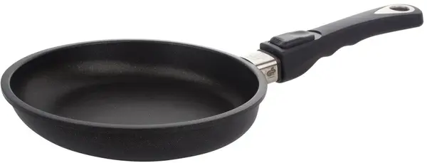 Tigaie AMT - Gastroguss, 24 cm, plită cu inducție, mâner mobil