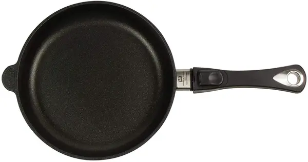 Tigaie cu maner mobil AMT - Gastroguss, 20 cm, negru