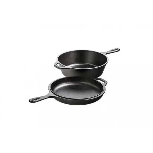 Tigaie din Fonta cu Capac, 26.5 cm, Perfect Home