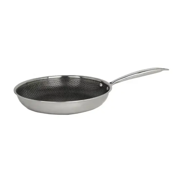 Tigaie din Inox, Diametru 24 cm, Interior Antiaderent, Argintiu