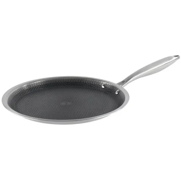 Tigaie din Otel Inoxidabil, 28 cm, 0.95 l, Invelis Antiaderent, Compatibila Inductie, Grunberg