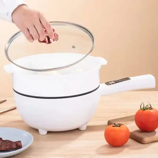 Tigaie Electrica Inteligenta 4L, 28 cm, Multifunctionala cu Panou Control, Invelis Antiaderent si Functii Gatit Rapid
