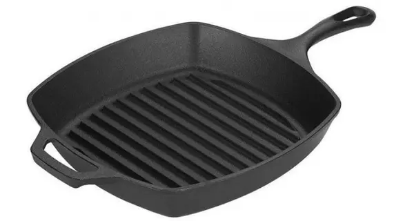 Tigaie grill adanca patrata din fonta cu maner Lodge 26,7 cm L-8SGP3