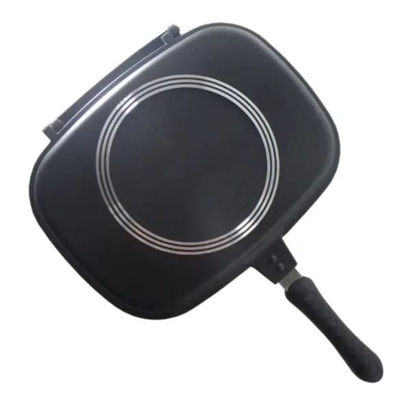 Tigaie Grill Dubla 36 cm Garnitura Silicon Maner Magnetic
