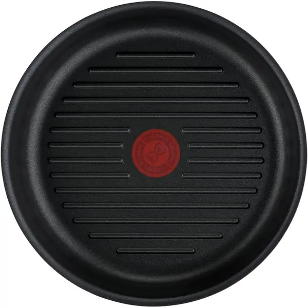 Tigaie grill Tefal Ingenio Unlimited L8584074, 26 cm, inductie, invelis antiaderent, indicator Thermo-Signal, aluminiu, negru