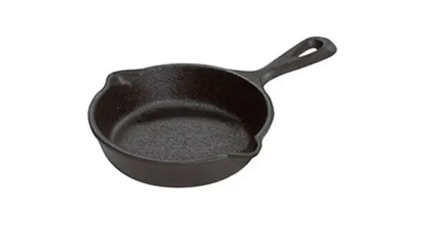 Tigaie mini rotunda din fonta cu maner Lodge 9 cm L-MS3