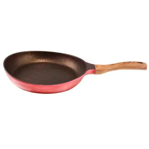 Tigaie Neoklein FP24, diametru 24 cm, aluminiu turnat, invelis anti-aderent (Rosu)