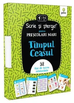 Timpul. Ceasul. 32 fise de lucru refolosibile/***