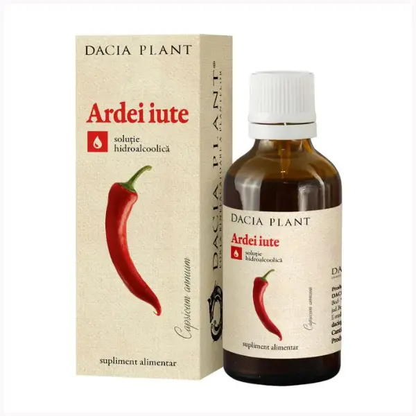 Tinctura Ardei iute, Dacia Plant | 50 ml