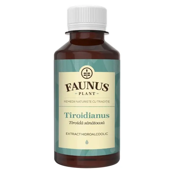 Tinctura pentru hormoni tiroidieni Tiroidianus, 200ml, Faunus Plant