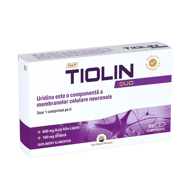 Tiolin DUO, 30 comprimate, Sun Wave Pharma
