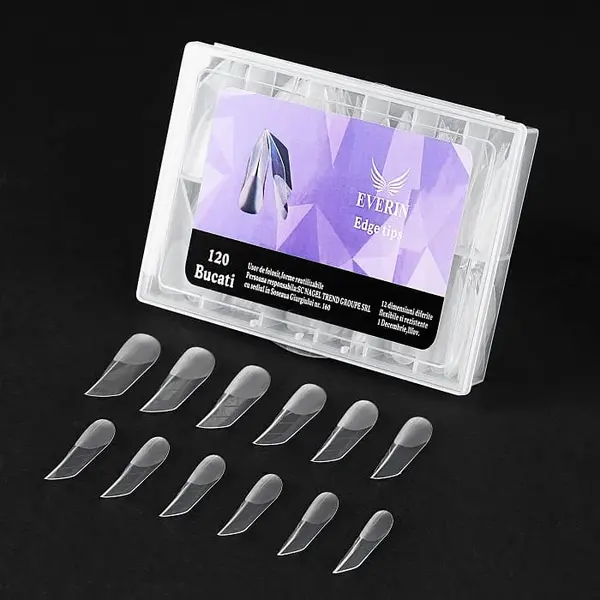 Tipsuri Full Edge Everin – 120 Buc | Extensii Profesionale Unghii