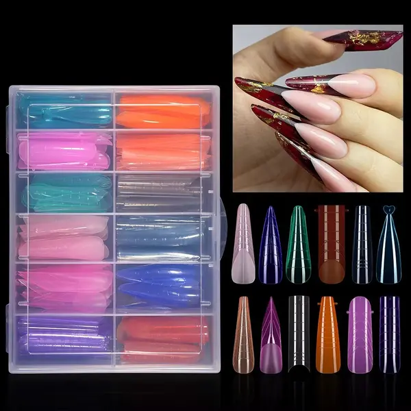 Tipsuri reutilizabile Magic Color Marquise, TIPS40, 144 buc