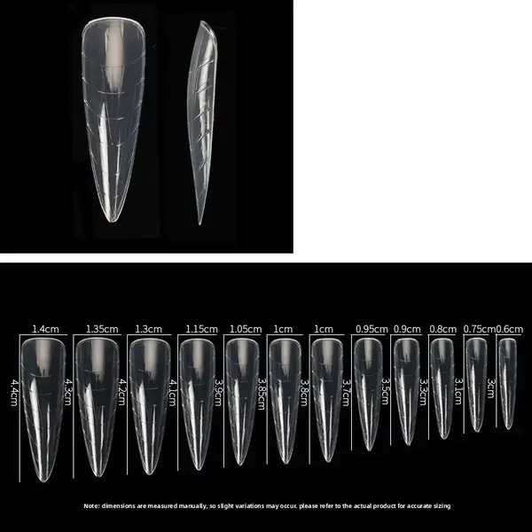 Tipsuri reutilizabile Marquise, TIPS22, Stiletto, 120 buc
