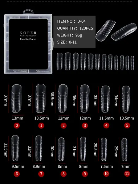 Tipsuri Smart Forms Numerotate Full Cover D-04 – 120 Buc | Everin